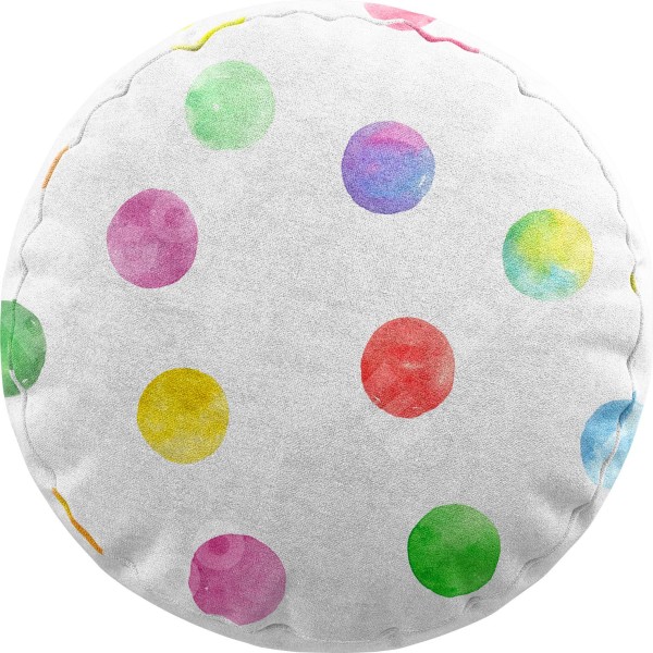 Подушка круглая Cortin «Цветные круги»